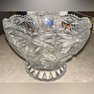 Lead Crystal‎ Bowl Collector's Crystal Galleries by Fairfield vintage